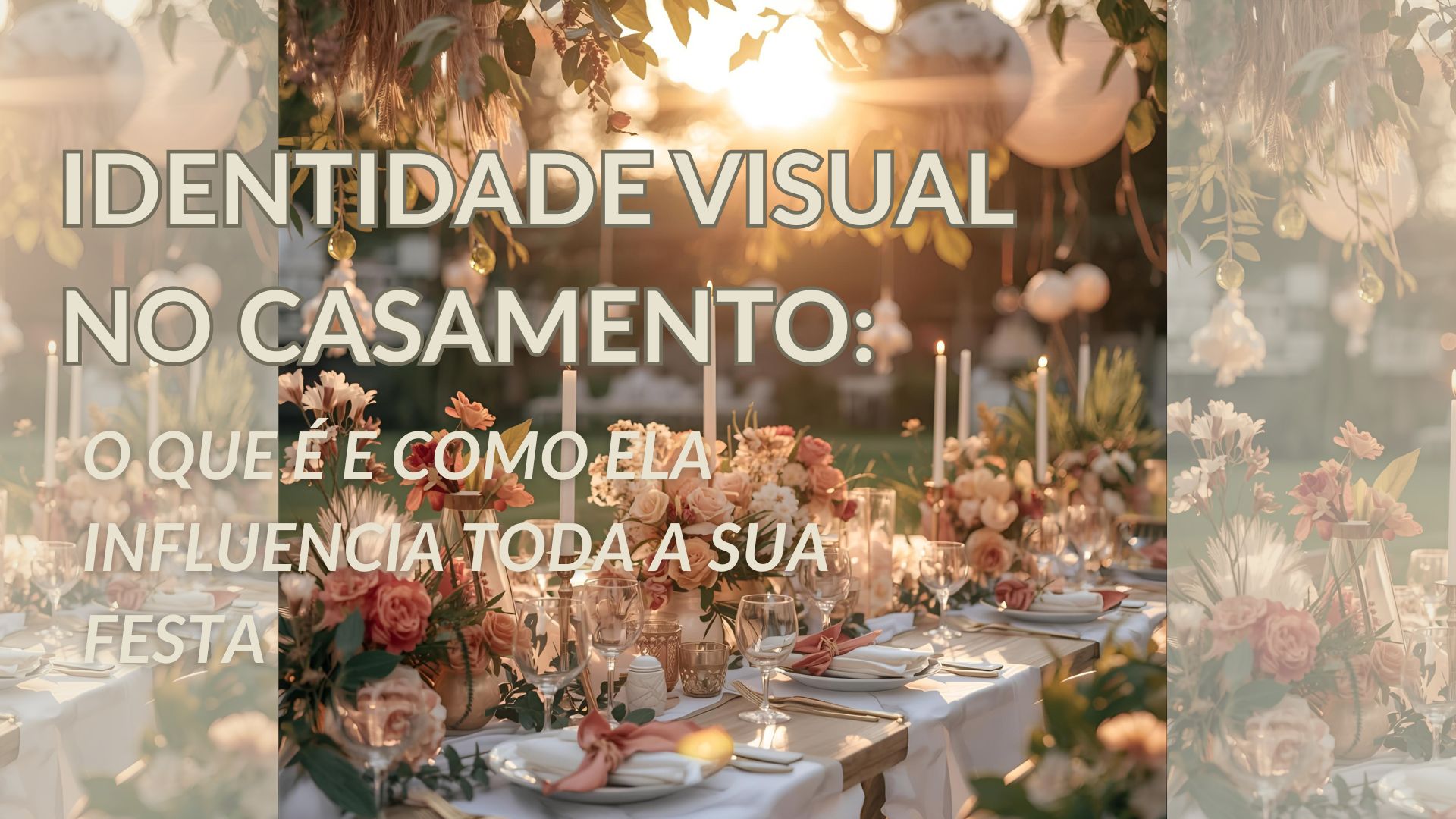 "Descubra o que é identidade visual no casamento, quais elementos a compõem e como ela influencia toda a festa — do convite à decoração. Inspire-se e crie uma celebração com a sua cara.