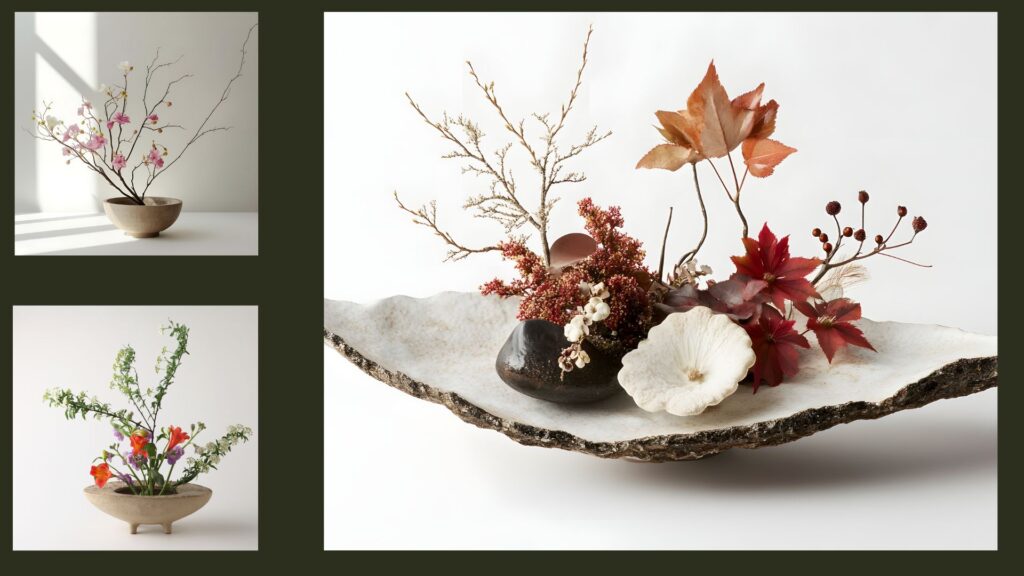 Arte floral Minimalista Contmporânea.