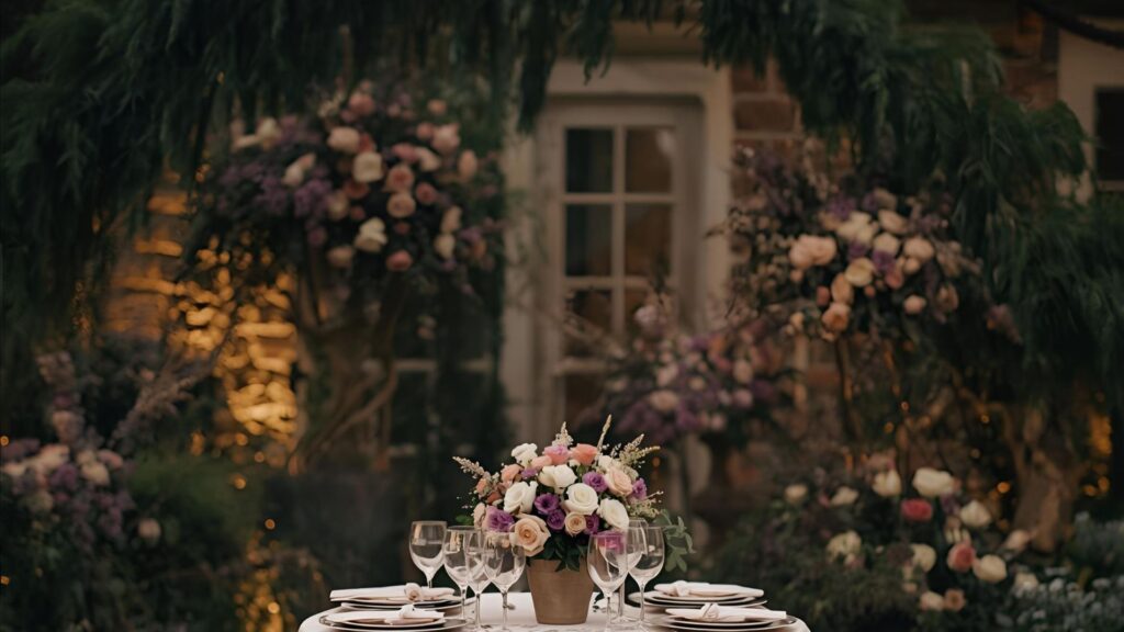 decoração estilo romântico moderno para mini wedding
