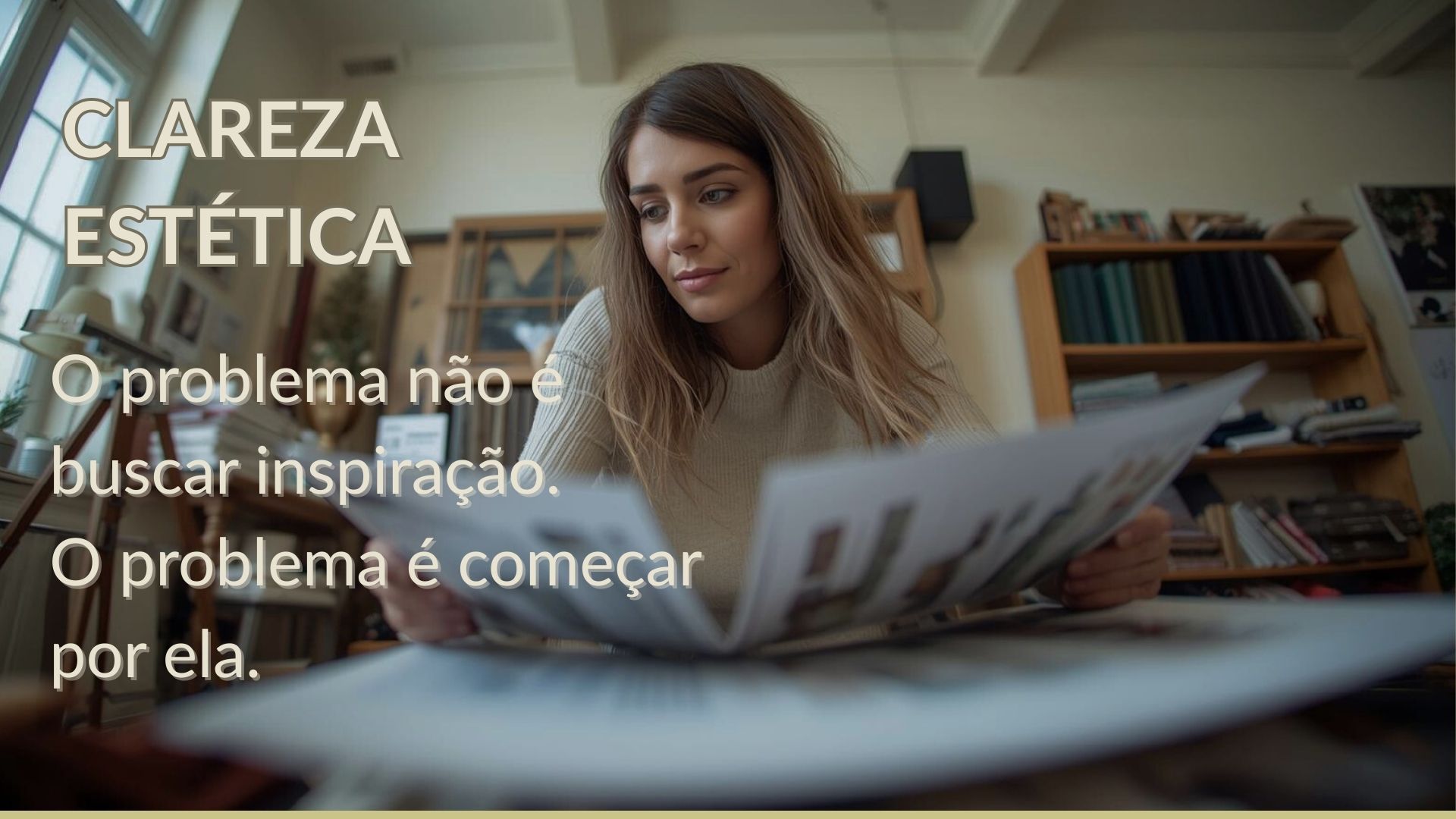 Noiva buscando a clareza estética para o seu casamento