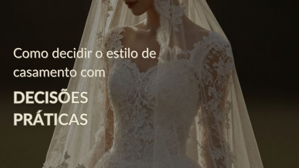 noiva de mini wedding decidindo o estilo de casamento com decisões práticas